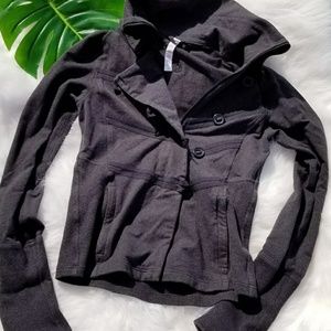 Gray Lululemon button up jacket size 8